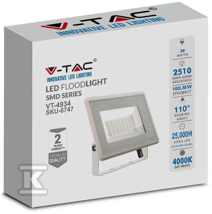 Projektor LED V-TAC 30W SMD F-CLASS - 6747